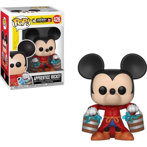 디즈니 Disney: Mickey’s 90th Anniversary Apprentice Mickey Funko Pop! Vinyl Figure (Includes Compatible Pop Box Protector Case)
