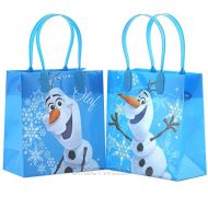 Disney Frozen Olaf Blue Premium Quality Party Favor Reusable Goodie Small Gift Bags 12 (12 Bags) by Disney