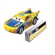 Disney Cars XRS Rocket Racing 1:64 Die Cast Car with Blast Wall: Dinoco #51 Cruz Ramirez