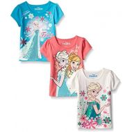 Disney Girls 3 Pack Frozen T Shirts