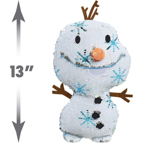 디즈니 Disney Frozen 2 Reversible Sequins Large Plush Olaf, by Just Play