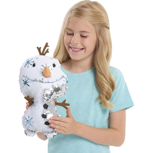 디즈니 Disney Frozen 2 Reversible Sequins Large Plush Olaf, by Just Play