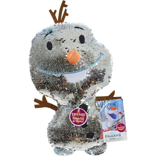 디즈니 Disney Frozen 2 Reversible Sequins Large Plush Olaf, by Just Play