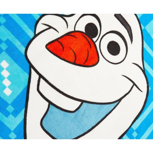 디즈니 Disney Frozen Disney 90inx62in Frozen Olaf Micro Raschel Blanket Blue