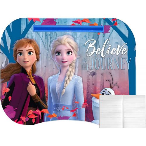 디즈니 Disney Frozen 2 Girls Lap Desk with Tablet Holder, Pillow and Frozen Notebook