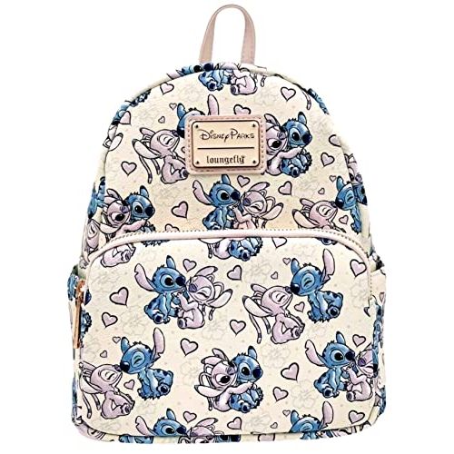 디즈니 Disney Parks Exclusive LoungefIy Mini Backpack ? Stitch and Angel in Love