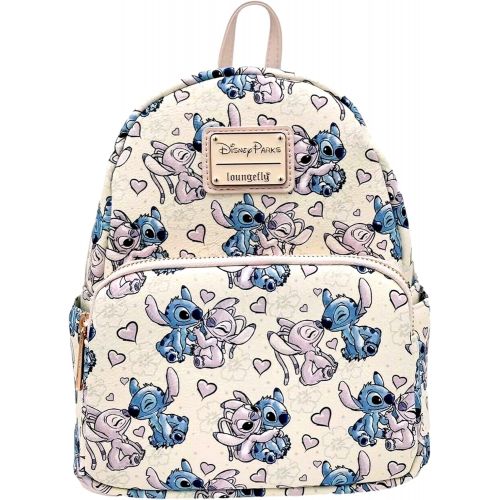 디즈니 Disney Parks Exclusive LoungefIy Mini Backpack ? Stitch and Angel in Love