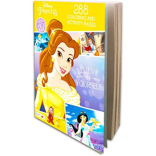 디즈니 Disney MLP Coloring Book Super Set for Girls 3 Giant Coloring Books Featuring Disney Princess, Frozen and My Little Pony (Includes Disney Princess Stickers)