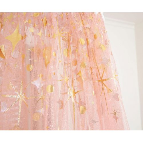 디즈니 Disney Princess Kids Bed Canopy for Ceiling, Hanging Curtain Netting