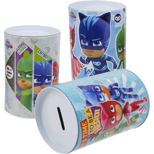 디즈니 Disney Studio PJ Masks Piggy Bank 3 Pack PJ Masks Party Favors and Party Supplies Bundle Featuring Catboy, Gekko, and Owlette, Kids Piggy Bank