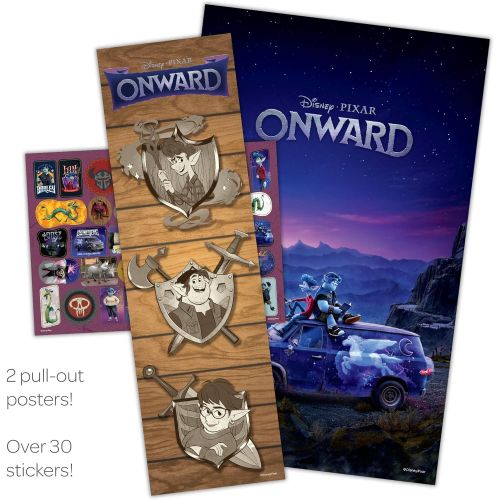 디즈니 Disney Pixars Onward 48 Page Coloring and Activity Poster Book 46653 Bendon