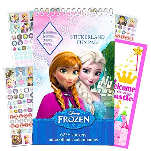 디즈니 Disney Frozen Stickers Activity Bundle ~ Over 625 Stickers, Coloring and Activity Pages, and Bonus Door Hanger (Frozen Party Supplies)