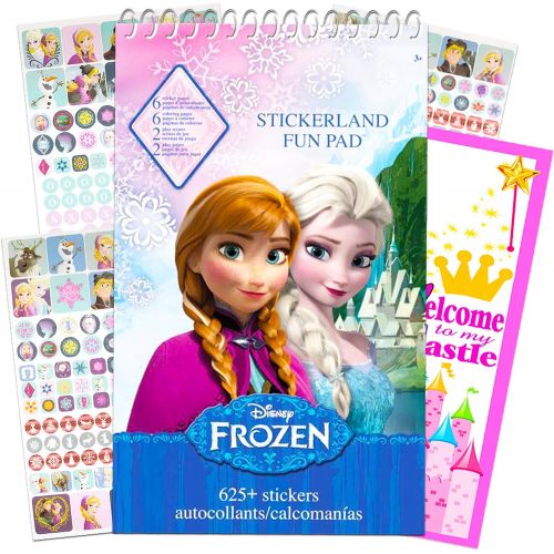 디즈니 Disney Frozen Stickers Activity Bundle ~ Over 625 Stickers, Coloring and Activity Pages, and Bonus Door Hanger (Frozen Party Supplies)