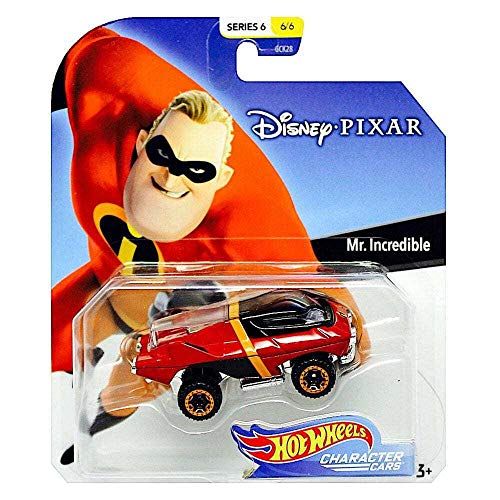 디즈니 Disney Hot Wheels Mr. Incredible Character Car, Series 6, 1:64 Scale