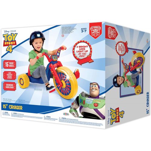 디즈니 Disney 95422 Toy Story 15 Fly Wheel Junior Cruiser Ride on, Ages 3 7