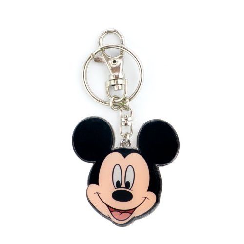 디즈니 Disney Mickey Two Sided Colored Pewter Key Ring Black, 1