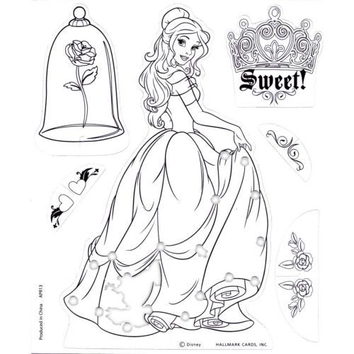 디즈니 Hallmark Disney Princess Decorating & Sewing Activity, 12 Pack Party Favors