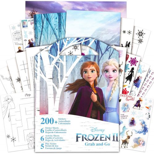 디즈니 Disney Studio Disney Frozen School Supplies Eraser Bundle ~ 15 pc Frozen Erasers Frozen Grab and Go with 200+ Stickers, Activity Pages, and More! (Disney School Supplies)