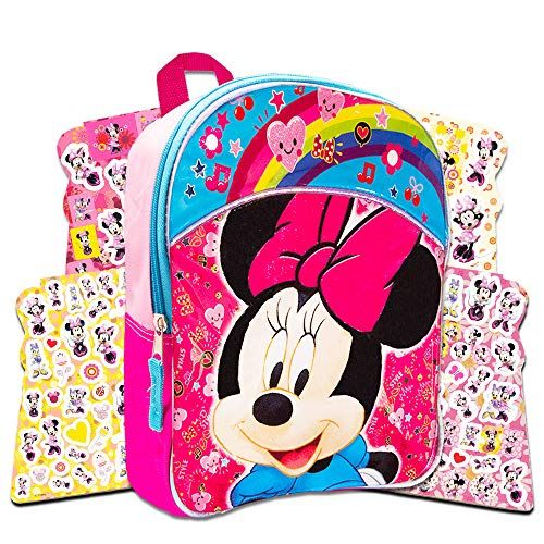 디즈니 Disney 11 Toddler Minnie Mouse Preschool Backpack Set with Over 300 Stickers