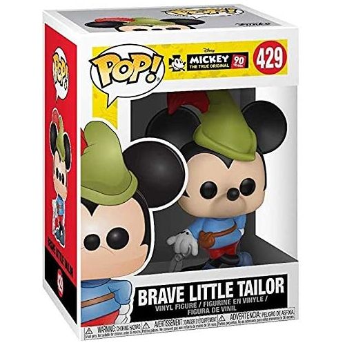 디즈니 Disney: Mickey’s 90th Anniversary Brave Little Tailor Funko Pop! Vinyl Figure (Includes Compatible Pop Box Protector Case)