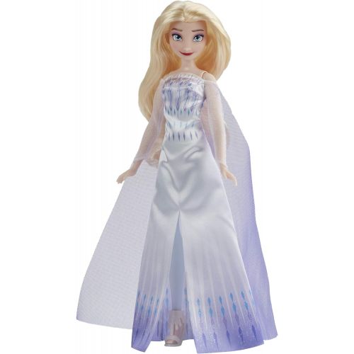 디즈니 Disney Frozen Disneys Frozen 2 Snow Queen Elsa Fashion Doll, Dress, Shoes, and Long Blonde Hair, Toy for Kids 3 Years Old and Up