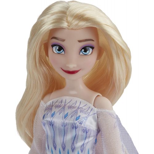 디즈니 Disney Frozen Disneys Frozen 2 Snow Queen Elsa Fashion Doll, Dress, Shoes, and Long Blonde Hair, Toy for Kids 3 Years Old and Up