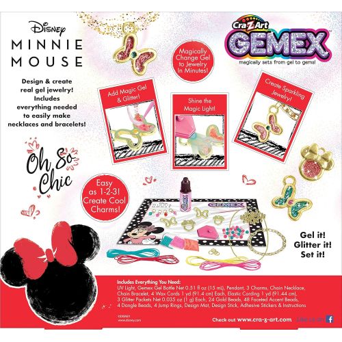 디즈니 Disney Minnie Mouse Gemex Sparkling Crystal Jewelry Kit by CRA Z Art Amazon Exclusive