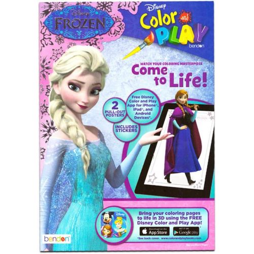 디즈니 Disney Sofia the First and Frozen Coloring and Activity Book Bundle with Stickers (3 Books, Party Supplies)