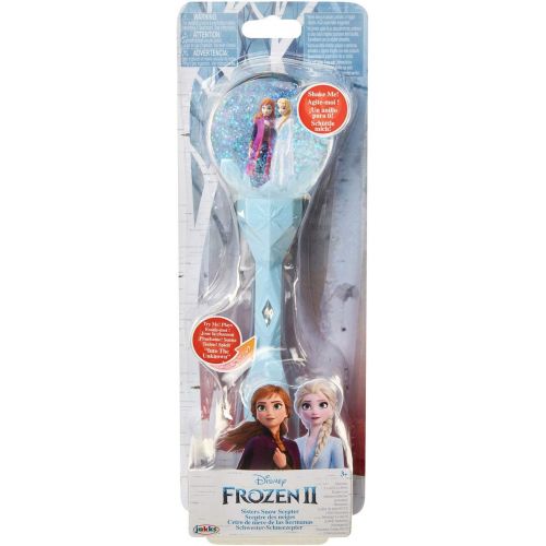 디즈니 Disney Frozen Frozen 2 Sisters Musical Snow Wand Costume Prop Scepter, Plays Into The Unknown Perfect for Child Costume Accessory, Role Play, Dress Up or Halloween Party