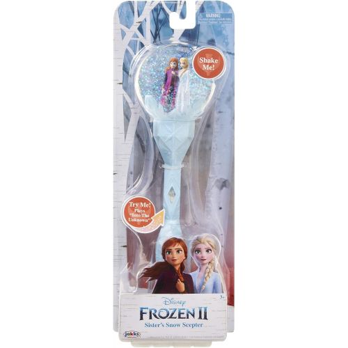 디즈니 Disney Frozen Frozen 2 Sisters Musical Snow Wand Costume Prop Scepter, Plays Into The Unknown Perfect for Child Costume Accessory, Role Play, Dress Up or Halloween Party