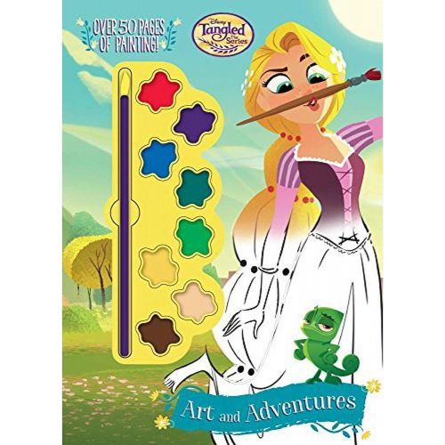 디즈니 Paint with Water Super Set for Girls Kids Toddlers Bundle Includes 3 Deluxe Paint Books with Paint Brushes (Featuring Disney Princess, Tangled and Moana)