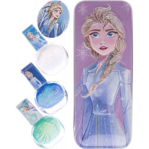 디즈니 Townley Girl Disney Frozen 2 Princess Elsa Purse with 3 Pack Nail Polish Set