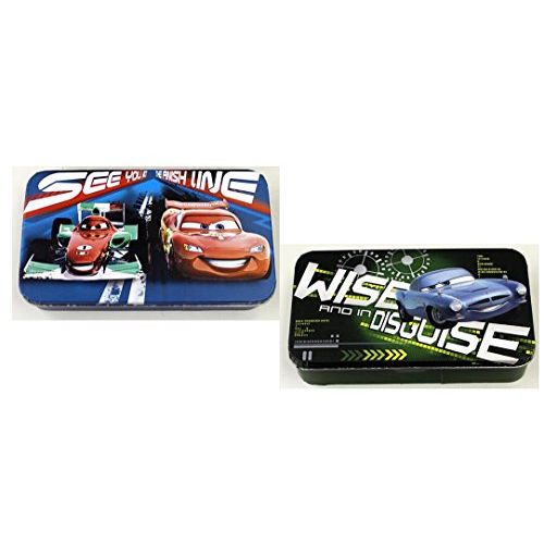 디즈니 Disney Cars Storage Box/Pencil Box Bundle: 2 item 1 Each Style