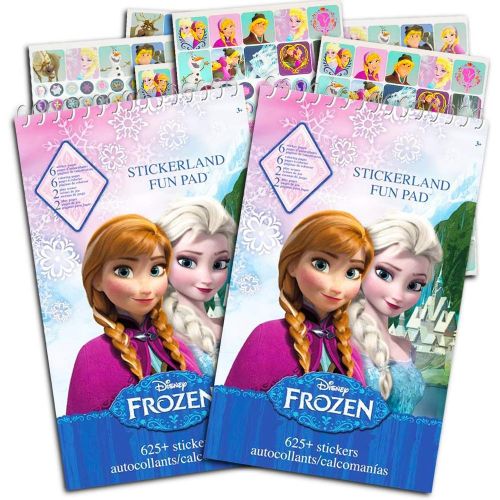 디즈니 Disney Frozen Stickers Party Favor Pack (2 Frozen Sticker Books ~ Over 1,200 Stickers)