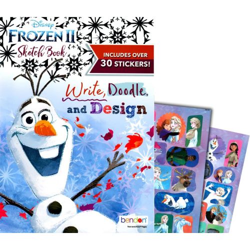 디즈니 Disney Studios Disney Frozen and Frozen 2 Coloring and Stickers Activity Books Set