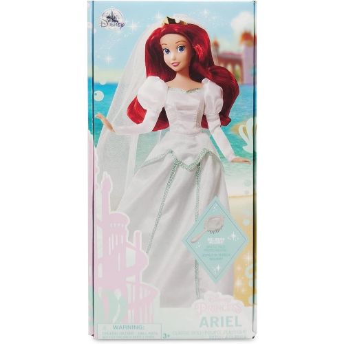 디즈니 Disney Parks Exclusive 12 Inch Doll with Brush Ariel in Wedding Gown