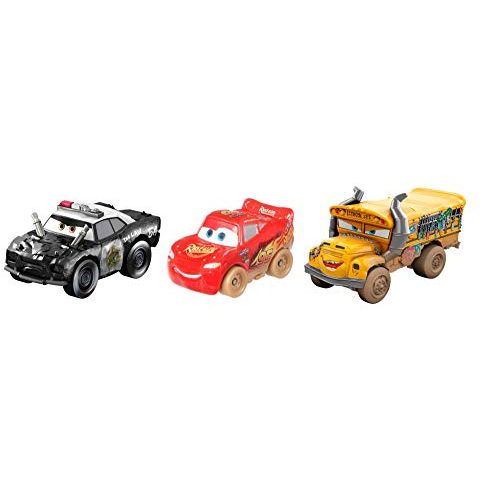 디즈니 Disney Pixar Cars GBC70 Mini Derby Racers Series 3 Pack, Multicolour, 4,5 x 1 x 1 cm