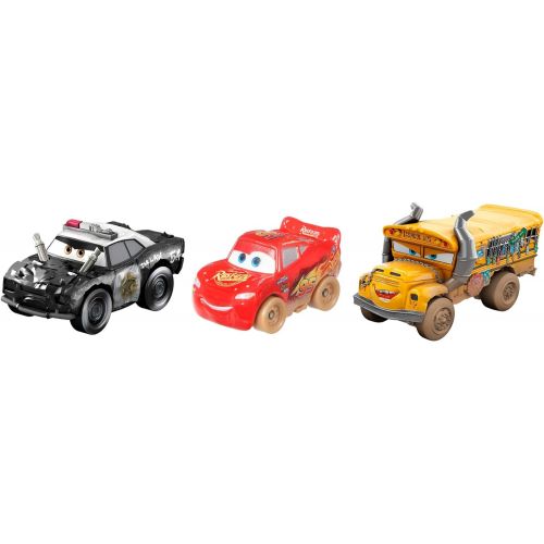 디즈니 Disney Pixar Cars GBC70 Mini Derby Racers Series 3 Pack, Multicolour, 4,5 x 1 x 1 cm