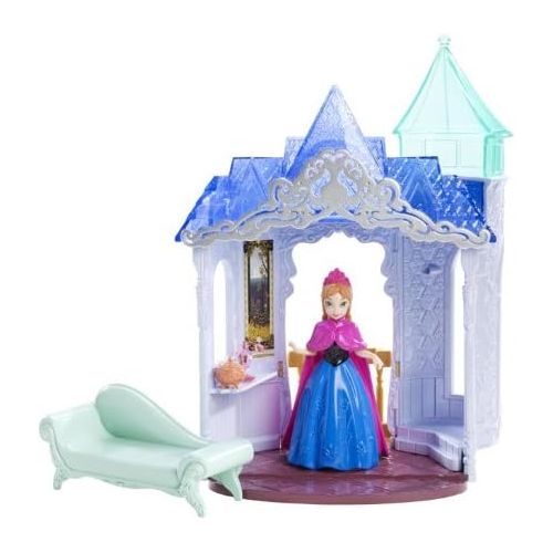 디즈니 Disney Frozen MagiClip Flip N Switch Castle and Anna Doll
