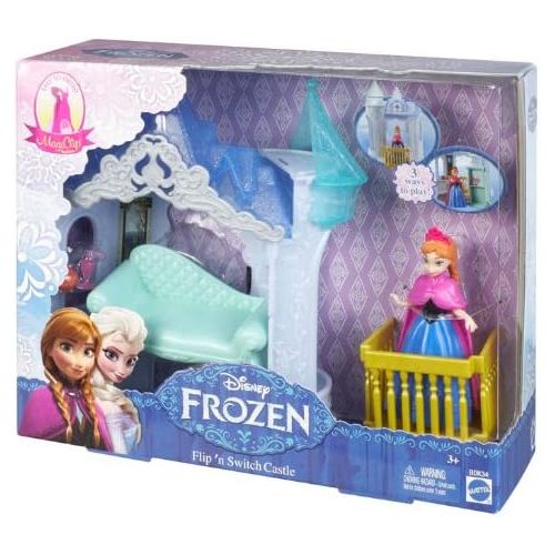 디즈니 Disney Frozen MagiClip Flip N Switch Castle and Anna Doll