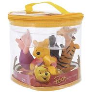 Disney Winnie The Pooh Squeeze Toy Set in Vinyl Storage Bag 4 Piece