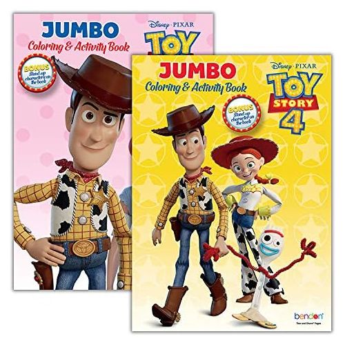 디즈니 Disney Pixar Toy Story Coloring and Activity Book Super Set Pack of 3 Books with Paint, Crayons, and Over 1000 Stickers Featuring Toy Story, Incredibles, Finding Nemo and More (T