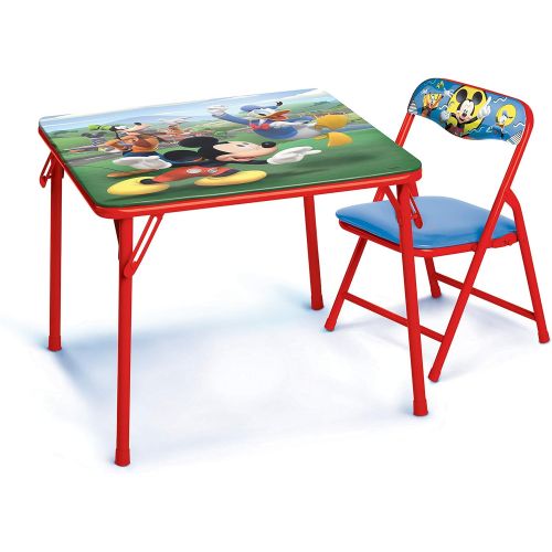 디즈니 Disney Junior 45704 Mickey Kids Table & Chair Set, Junior Table for Toddlers Ages 2 5 Years ,20 x 20