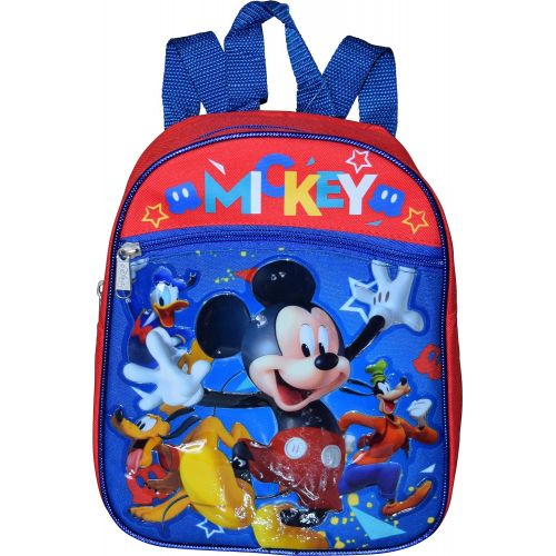 디즈니 Disney Group Ruz Mickey Mouse 10 Mini Backpack with Heat Seal 3D Character Logos