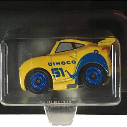 디즈니 Disney Pixar Cars Metal Mini Racers ~ Dinoco Cruz ~ FMV85 ~ Blue and Yellow Color Scheme Die Cast Vehicle