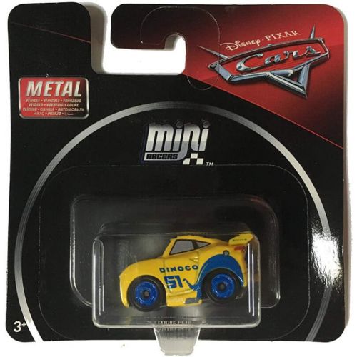 디즈니 Disney Pixar Cars Metal Mini Racers ~ Dinoco Cruz ~ FMV85 ~ Blue and Yellow Color Scheme Die Cast Vehicle