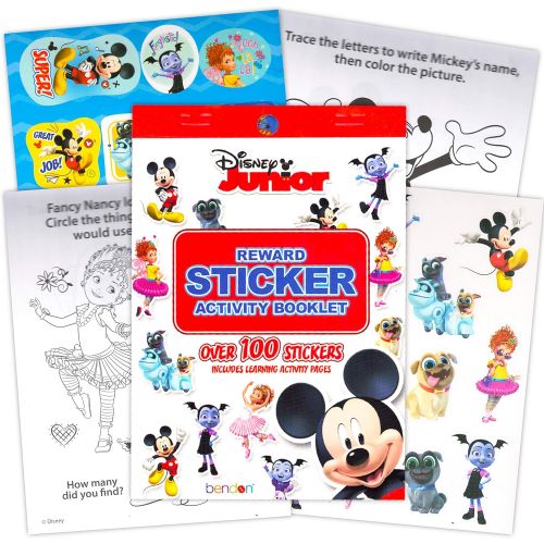 디즈니 Disney Studio Disney Minnie Mouse Jigsaw Puzzle Bundle 4 Pack Minnie Mouse Puzzles 24 Piece with Disney Junior Stickers Minnie Party Favors (Minnie Mouse Games for Kids)
