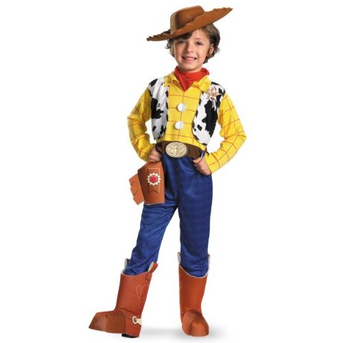 디즈니 Disney Toy Story Woody Deluxe Toddler/Kids Costume, 7/8