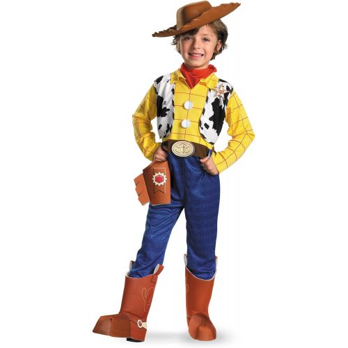 디즈니 Disney Toy Story Woody Deluxe Toddler/Kids Costume, 7/8