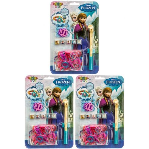 디즈니 Disney Set of 927 Frozen Rainbow Loom Ultimate Bonus Pack with Rings, Bracelets and Extra Rainbow Loomer, Extra Bands and Charm Adapters.